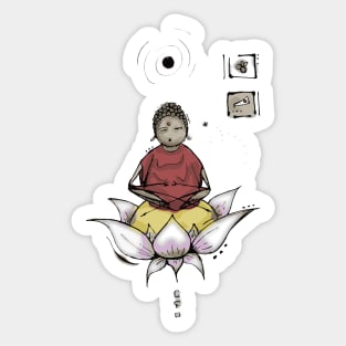 Budha N Fly Sticker
